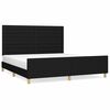 vidaXL sengeramme uden madras 160x200 cm stof sort