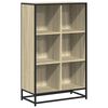 vidaXL bogskab 65,5x33x107,5 cm konstrueret tr&aelig; sonoma-eg