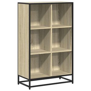 vidaXL bogskab 65,5x33x107,5 cm konstrueret tr&aelig; sonoma-eg
