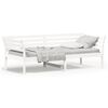 vidaXL daybed med reol uden madras 100x200 cm massivt fyrretr&aelig; hvid