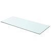 vidaXL hylde glaspanel klar 70x30 cm