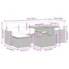 vidaXL sofasæt til haven 7 dele med hynder polyrattan akacietræ beige