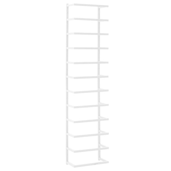 vidaXL h&aring;ndkl&aelig;deholder 24x12x96 cm st&aring;l hvid