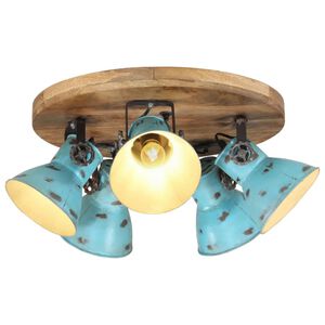 vidaXL loftlampe 25 W 35x35x25 cm E27 rustik bl&aring;