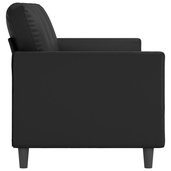 vidaXL 3-personers sofa 180 cm kunstl&aelig;der sort
