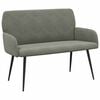 vidaXL 2-personers sofa med metalben 2-personers Lysegr&aring; Velourstof