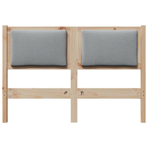 vidaXL Hovedgærde Andet Brun 120 cm Massivt fyrretræ