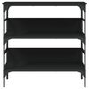 vidaXL konsolbord 75x32x75 cm konstrueret træ sort