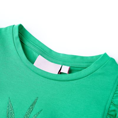 T-shirt til børn str. 92 grøn
