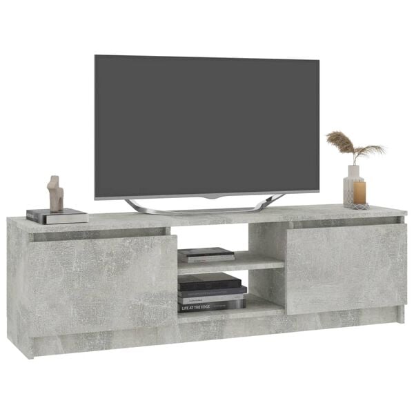 vidaXL tv-skab 120x30x35,5 cm konstrueret tr&aelig; betongr&aring;