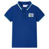 vidaXL Poloshirt til b&oslash;rn str. 140 m&oslash;rkebl&aring;
