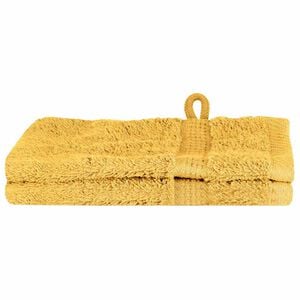 vidaXL Vaskeklude SOLUND Guld Bomuld