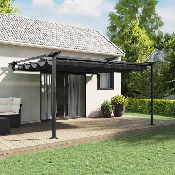 vidaXL Pavillon Antracit 400 x 300 x 200 cm Polyester