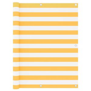 vidaXL altanafsk&aelig;rmning 120x500 cm oxfordstof hvid og gul