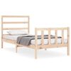 vidaXL sengeramme uden madras 90x190 cm massivt fyrretr&aelig;