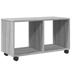 vidaXL rullebord 72x33x42,5 cm konstrueret tr&aelig; gr&aring; sonoma-eg