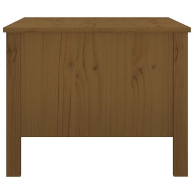 vidaXL sofabord 100x50x40 cm massivt fyrretræ gyldenbrun