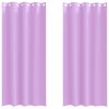 vidaXL M&oslash;rkl&aelig;gningsgardiner med ringe 2 stk. Lilla 260 x 140 cm
