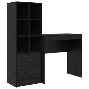 vidaXL Bord Sort eg 125,5 x 40 x 127 cm 2 stk.