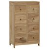 vidaXL kommode 55x30x90 cm massivt teaktr&aelig;