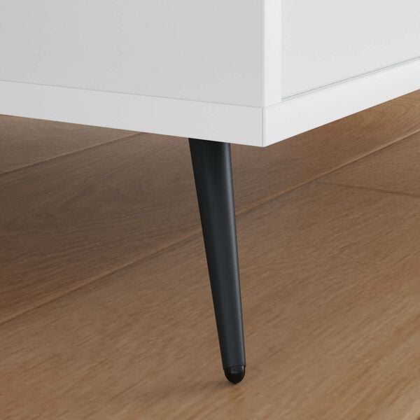 vidaXL St&aring;ende F&oslash;dder 2 pcs Sort 56 x 56 x 100 mm Jern