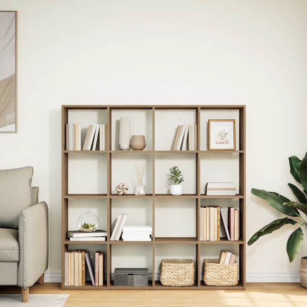 vidaXL bogskab 102x29x143 cm konstrueret tr&aelig; egetr&aelig;slook