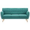 vidaXL 3-personers sofa 172x70x82 cm stofbetræk grøn