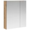 vidaXL Badev&aelig;relsesspejlskab Artisan-eg 60 x 14,5 x 70 cm