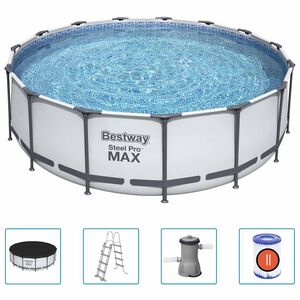 Bestway Steel Pro MAX swimmingpools&aelig;t 457x122 cm rund