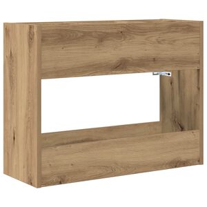 vidaXL Parasolfod Artisan Egetr&aelig; 65 x 24 x 50 cm Konstrueret tr&aelig;