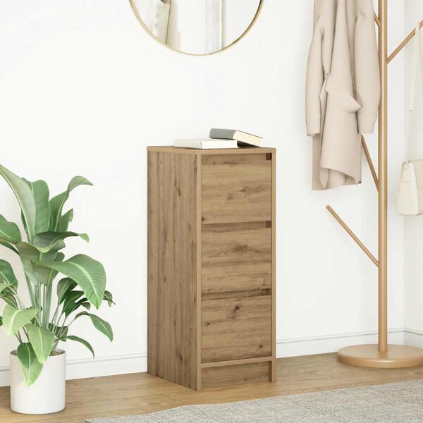 vidaXL sk&aelig;nk 29,5x34x76 cm konstrueret tr&aelig; kunsteg