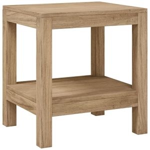 vidaXL badev&aelig;relsesbord 45x35x45 cm massivt teaktr&aelig;