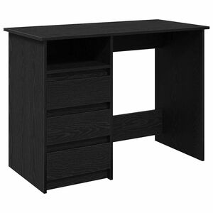vidaXL skrivebord 102x50x75 cm konstrueret tr&aelig; sort