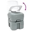 vidaXL Camping toilet Gr&aring; 41,5 x 36,5 x 42 cm H&oslash;j-densitet Polyethylen