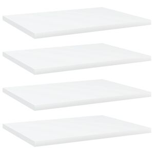 vidaXL boghylder 4 stk. 40x30x1,5 cm konstrueret tr&aelig; hvid