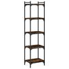 vidaXL bogreol 5 hylder 40x30x154 cm konstrueret tr&aelig; r&oslash;get eg