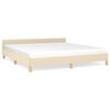 vidaXL sengeramme uden madras 160x200 cm stof cremefarvet