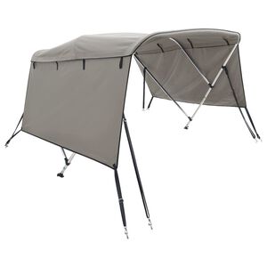 vidaXL biminitop med 3 buer og sidev&aelig;gge 183x(137-152)x137 cm