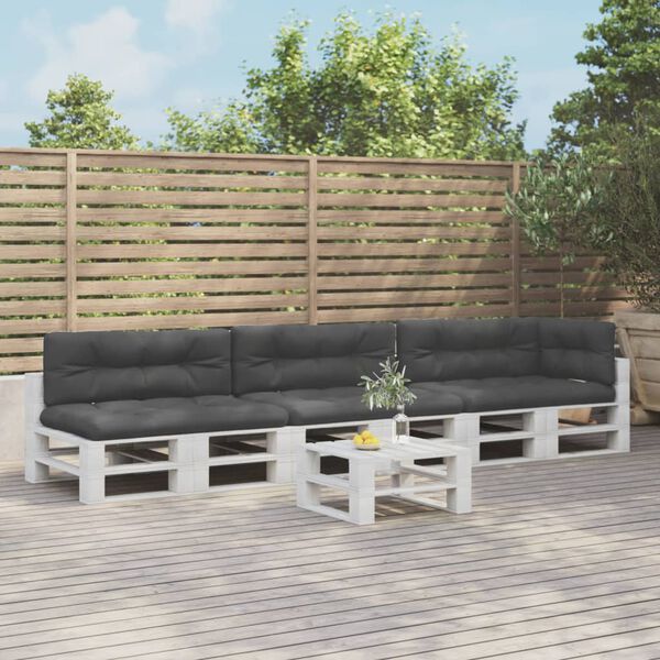 vidaXL pallehynder 7 stk. stof sort