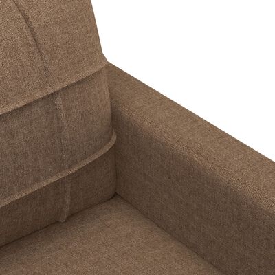 vidaXL 2-personers sofa 120 cm stof brun