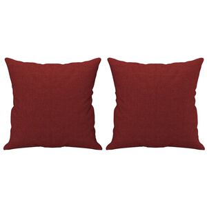 vidaXL pyntepuder 2 stk. 40x40 cm stof vinr&oslash;d
