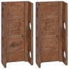 vidaXL Hylde Brun 24 x 13 x 54 cm Massiv Mahogni