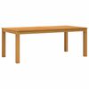 vidaXL Spisebord 200 x 100 x 75 cm Massivt Eg Tr&aelig; Naturfarvet