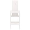 vidaXL barstole 2 stk. 40x42x120 cm massivt fyrretræ hvid