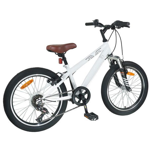 vidaXL Kids Mountain Bike 20 tommer 6-Speed til 5-8 &aring;r gamle Hvid