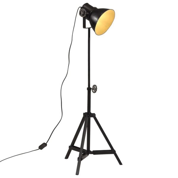vidaXL gulvlampe 35x35x65/95 cm 25 W E27 sort