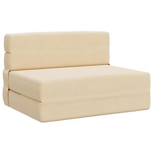 vidaXL Samlebar Sofa Seng Cremefarvet 70 x 80 x 60 cm Stof
