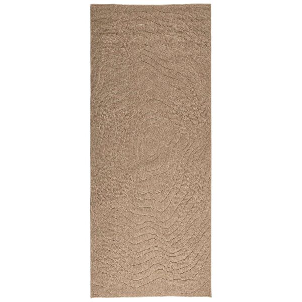 vidaXL Omr&aring;det&aelig;pper Moir&eacute; HUARTE Naturfarvet 150 x 80 cm Polyester