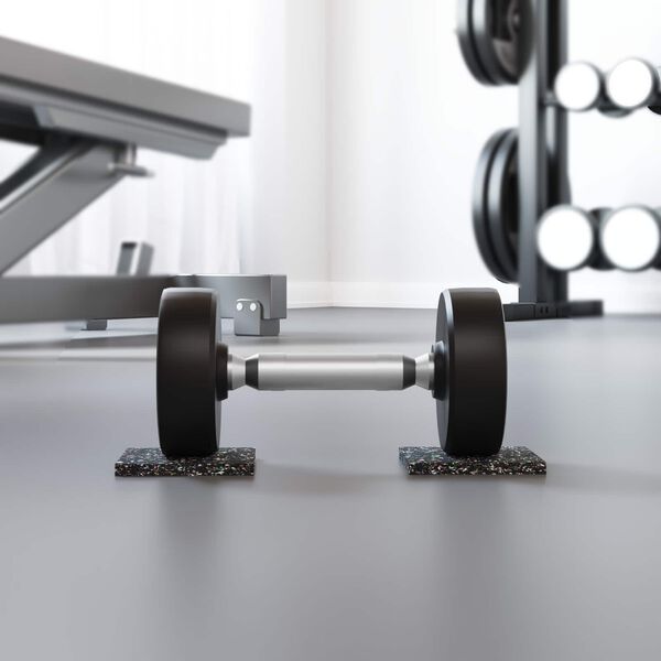 vidaXL Gummirulle Sort Gummi