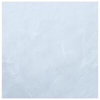 vidaXL selvklæbende gulvbrædder 5,11 m² PVC marmor hvid